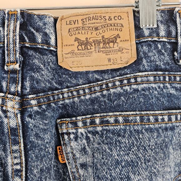 Orange Tag Vintage Levi's Acid Wash Size 33×32 - Picture 3 of 8